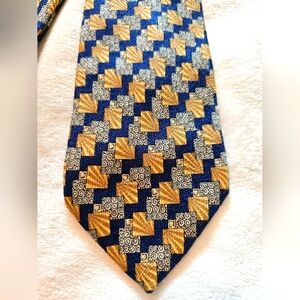 Ermenegildo Zegna Men's Silk Tie 59"x3.5" Multi-color
